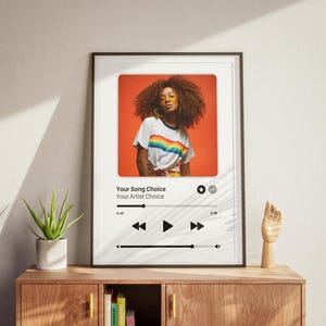 Custom Song Poster: Personalized Album Art Print (Digital Download)