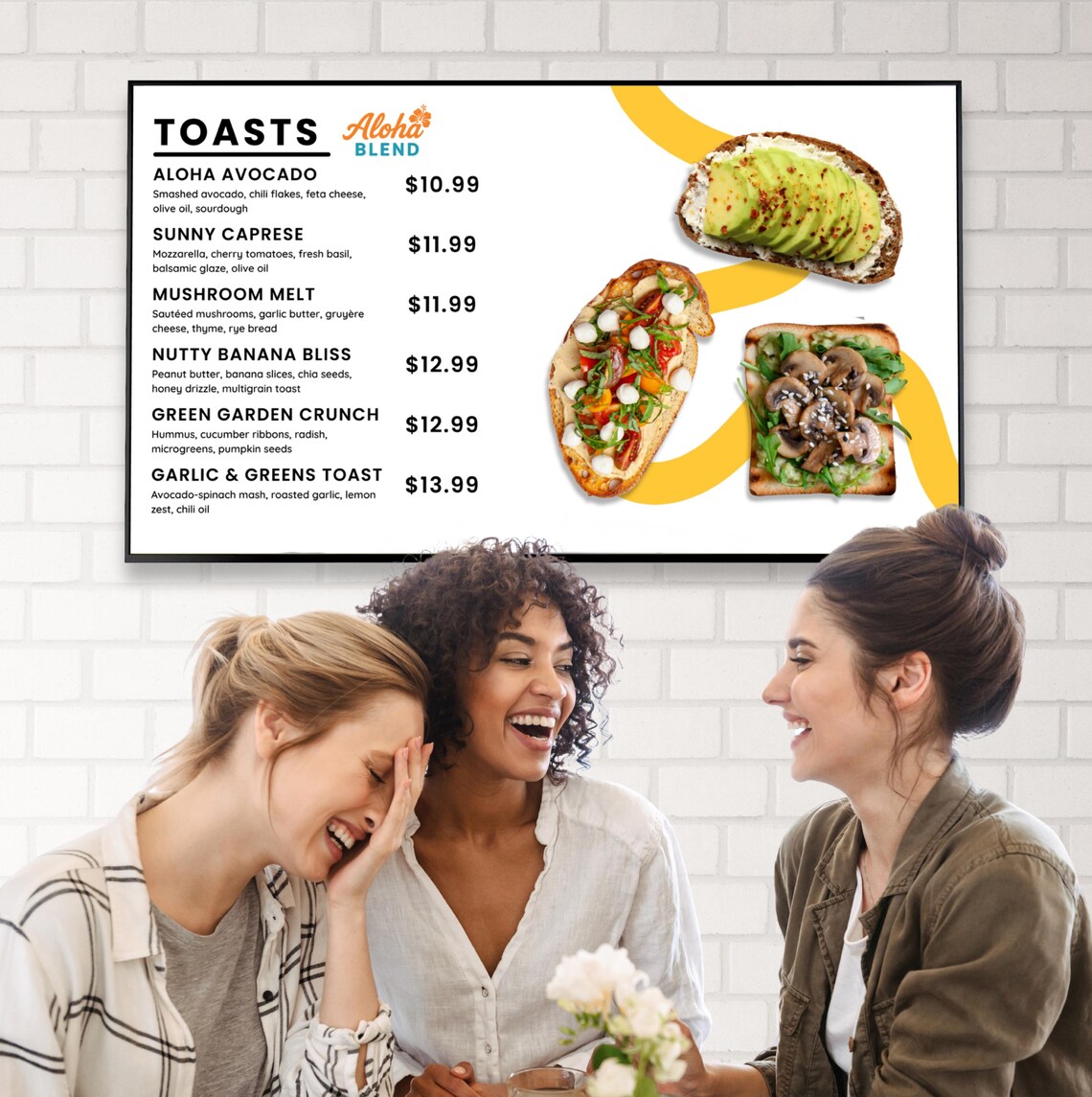 Açaí Bowl & Smoothie Digital Menu Board: Editable TV Display (canva) - Etsy