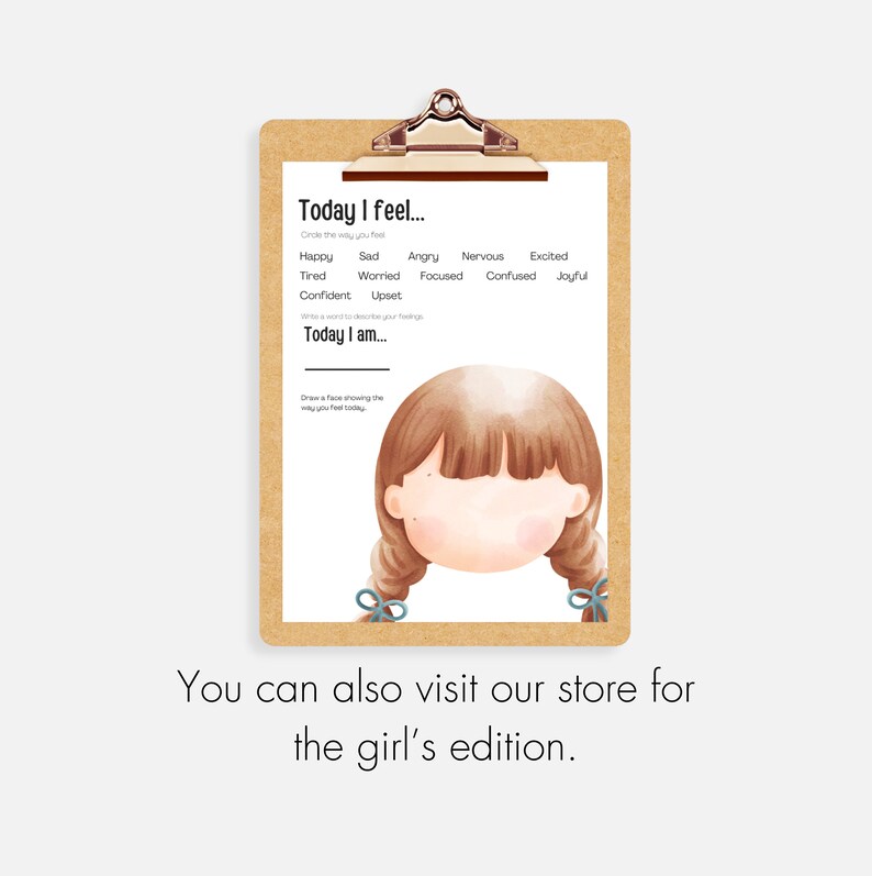 Printable Kids Emotions Activity Sheet: Today I Feel, Boys Edition (PDF ...