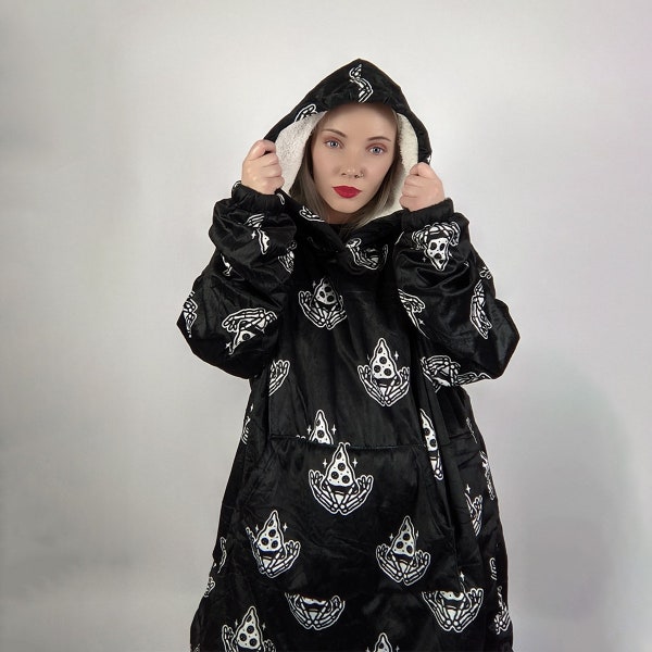 Death By Pizza Decke Hoodie