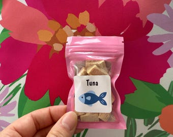 Trozos de atún - Proteína de cangrejo ermitaño - Snacks saludables - Comida para cangrejo ermitaño