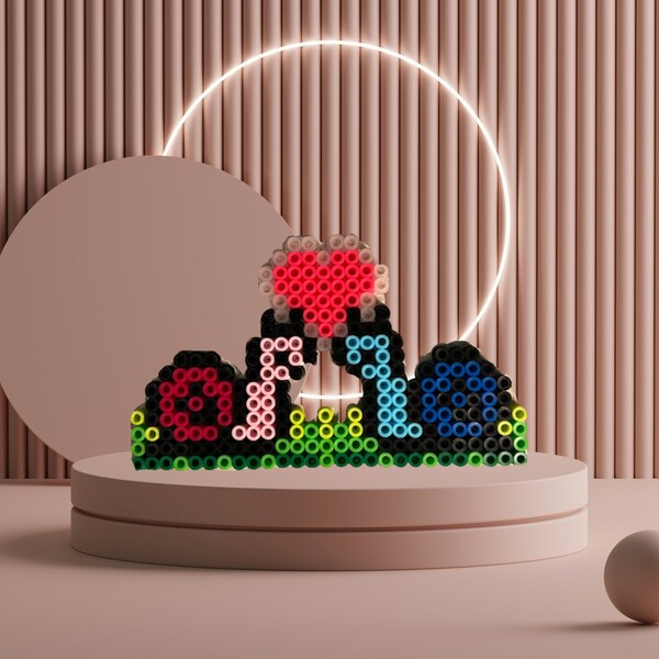 Snails In Love | Original Fuse-Bead Craft | Magnet | DIY Kit - Cute Perler Gifts | Mother’s Day