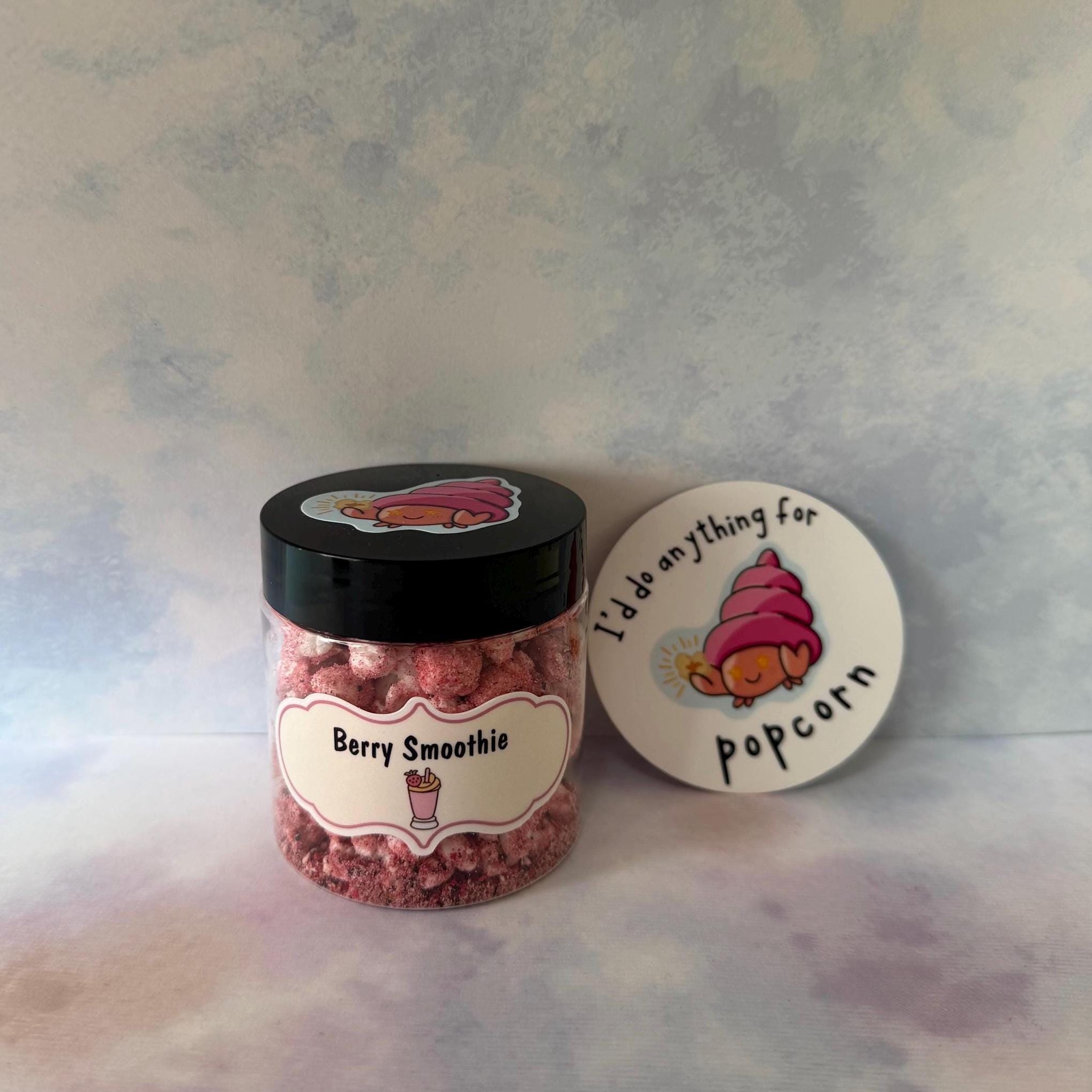 Berry Smoothie - Hermit Crab Popcorn - Healthy Snacks - Hermit Crab Food