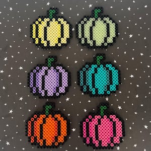 Cute Halloween Pumpkins Original Perler Bead Craft Magnet