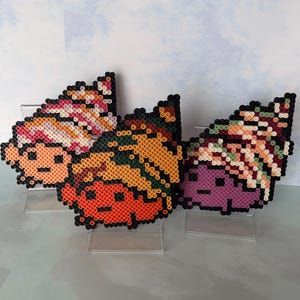 Hermit Crab - Original Perler Bead Craft - Magnet | Coaster - Cute Gift Idea
