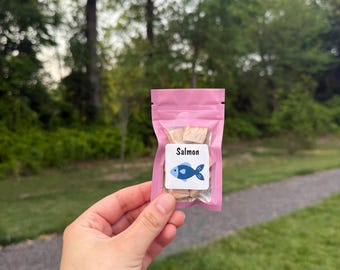 Salmon Pieces - Hermit Crab Protein - Healthy Snacks - Hermit Crab Food