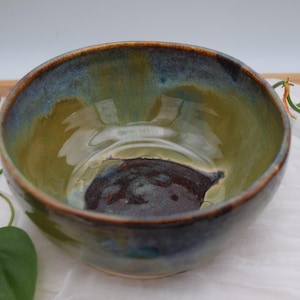 Asymetryczna wielokolorowa miska | naczynie ceramiczne | ręcznie robiona ceramika | organiczna ceramika | B55