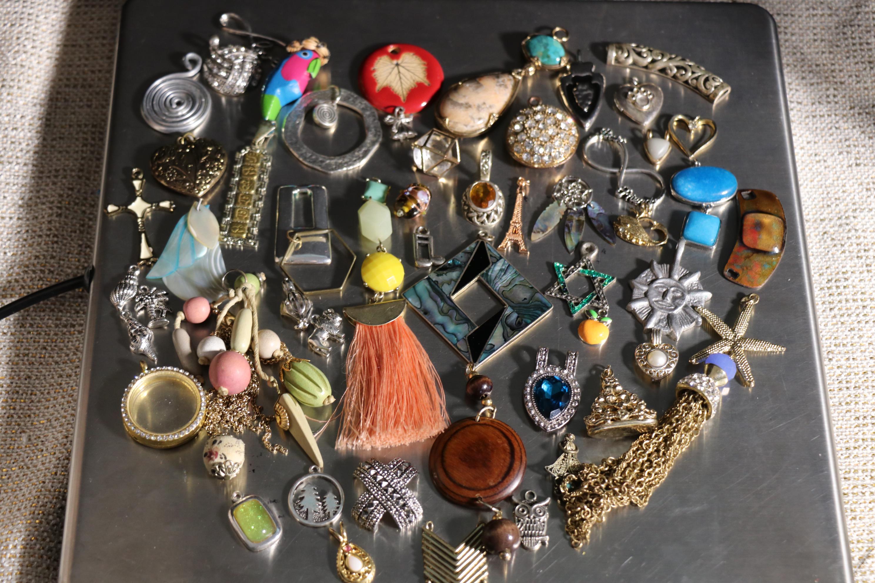 Pendants, Charms, & Finales From Vintage to Modern-Day Jewelry Lot of 50+