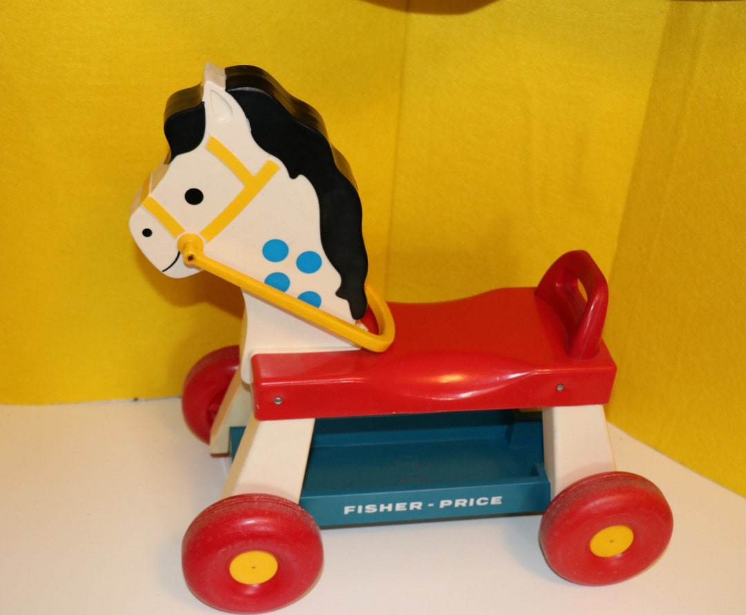 Vintage Fisher Price Riding Toy Horse Pony Clippity Clop Etsy