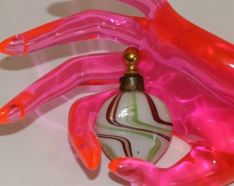 Antique Hand Blown Venetian Glass Scent Flask