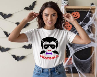 Dracoola Halloween-SVG-png | Grappig vampier-halloweenontwerp | Schattig spooky Dracula gesneden bestand | Digitale download 300 dpi