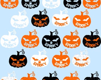 Spooky Pumpkin SVG PNG-bundel |  Halloween Jack O' Lantern png | Griezelige png | Herfst png | Herfst-svg | Halloween-png | Griezelig seizoen png-svg