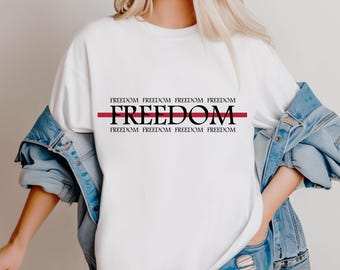 Freedom SVG PNG - Black | Freedom T-shirt Design | Minimalist Text Design | Inspirational Quote | Sublimation & Cricut Cutting File