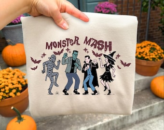 Vintage Halloween Monsters PNG, Halloween Horror Monsters Funny & Humorous Friends png, Halloween Monster Mash Svg Png, Halloween Shirt png