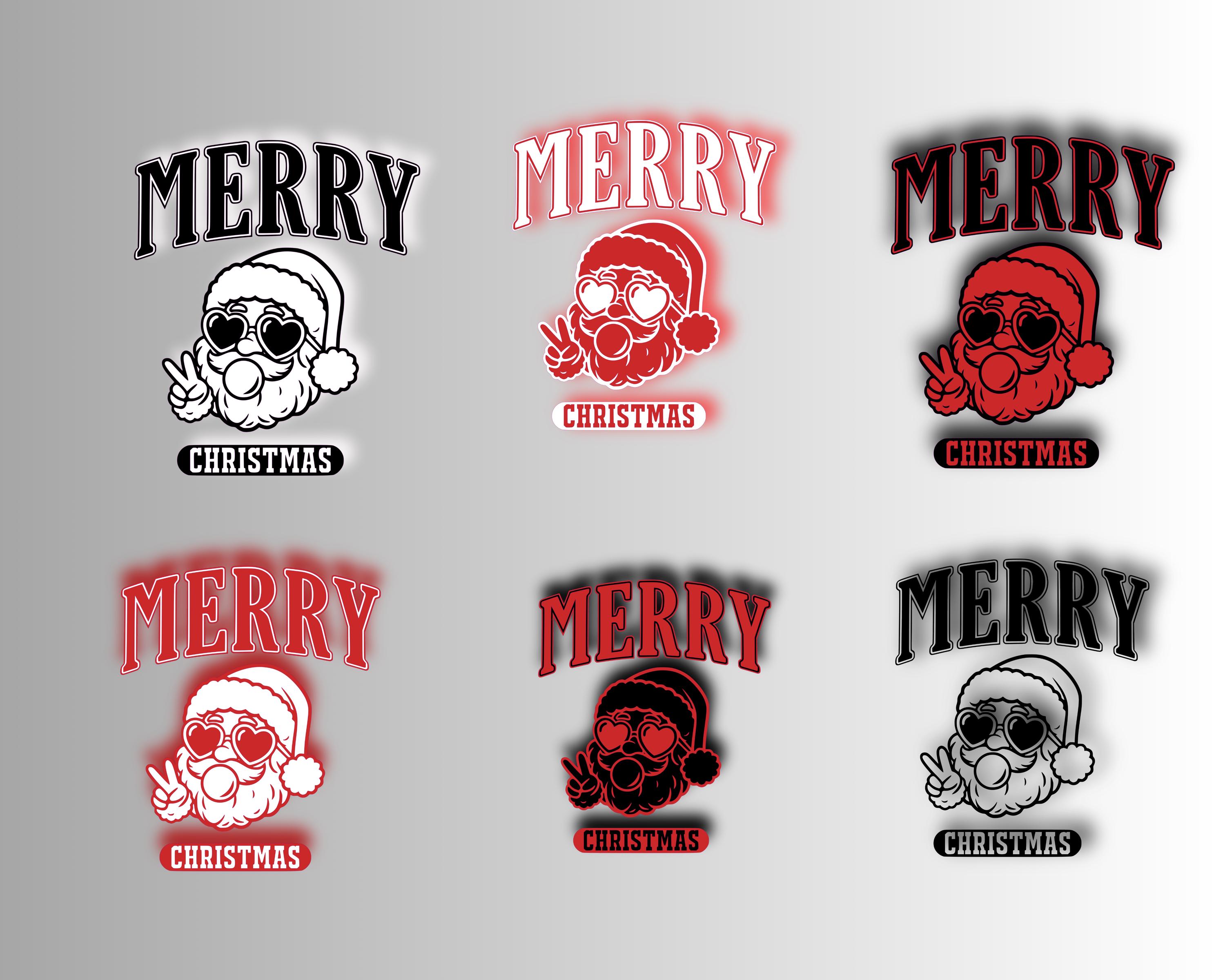 Santa Bubble Gum Svg Png, Cute Retro Santa Claus, Santa Blowing