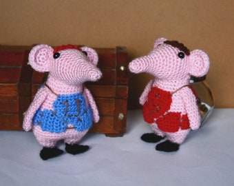 Clangers Crochet Pattern | PDF Amigurumi Pattern, inspired by the clangers tv series, pink elephant mouse crochet clangers pattern, digital