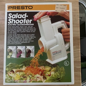 Presto 0291005 Electric 3 Piece Salad Shooter Slicer Cone 