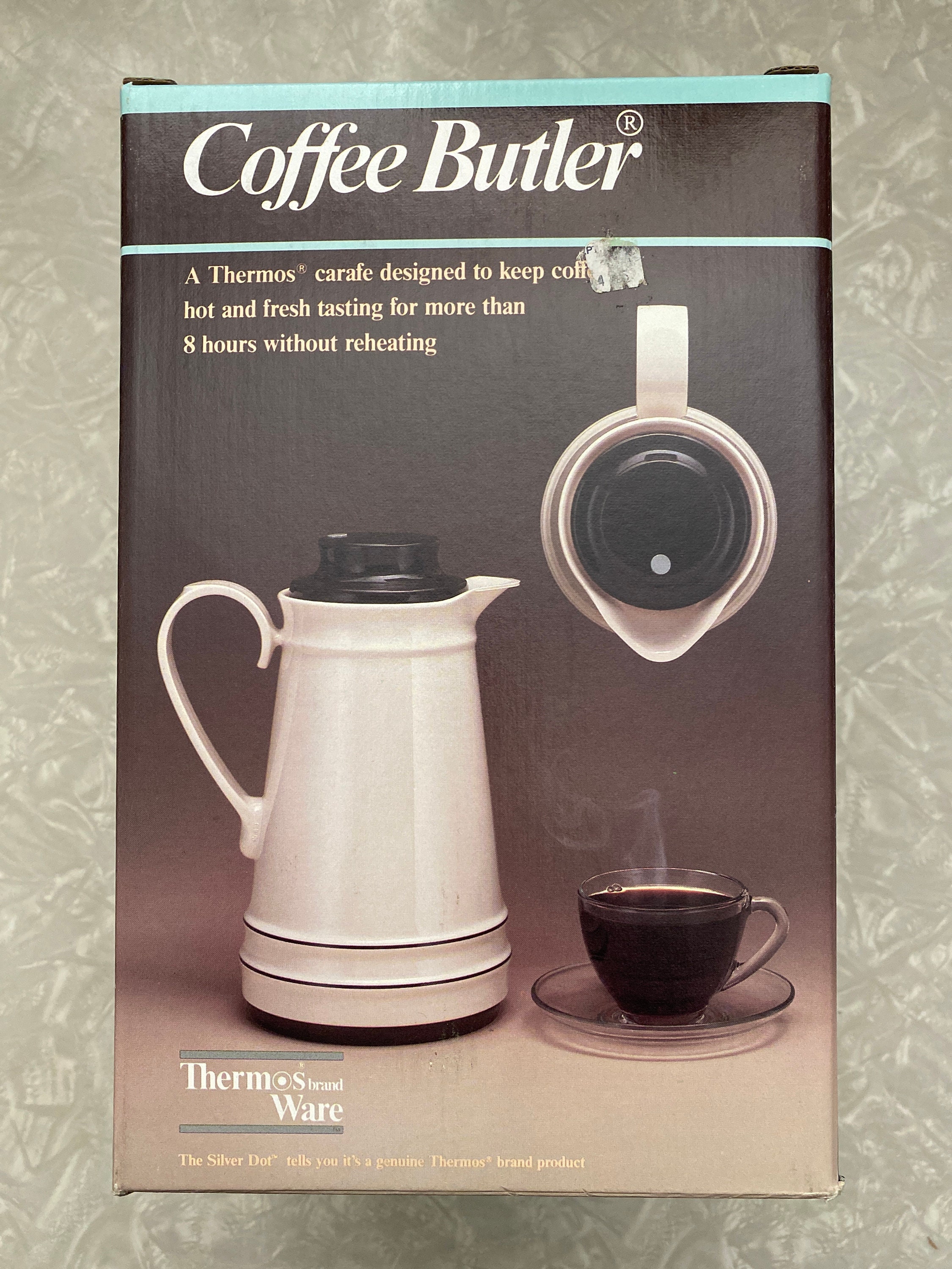 Copco Coffee Butler Carafe 11.5” Tall Glass Insulated Coffee Hot Drink  Pitcher