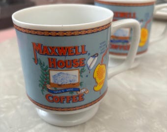 Maxwell House Coffee Cups (Set of 2) Vintage