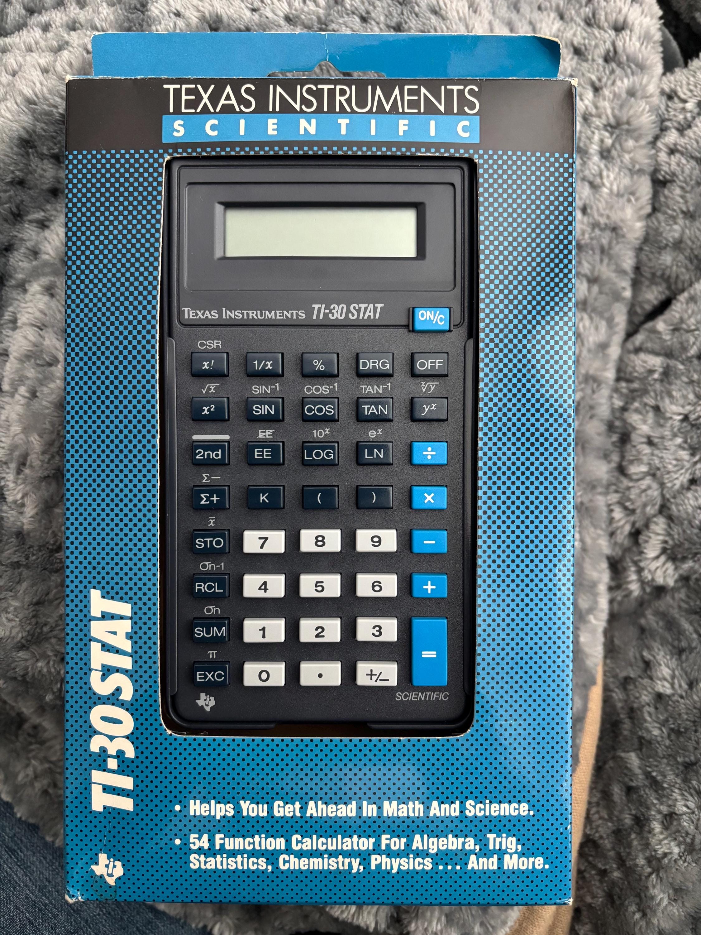 Calcolatrice Scolastica Texas Instruments TI-106 II, Portatile, Funzioni Base, Memoria A Tre Tasti, Percentuale, Radice Quadrata E Numeri Negativi