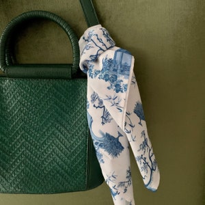 Square Scarf | Chinoiserie Toile in Blue & White