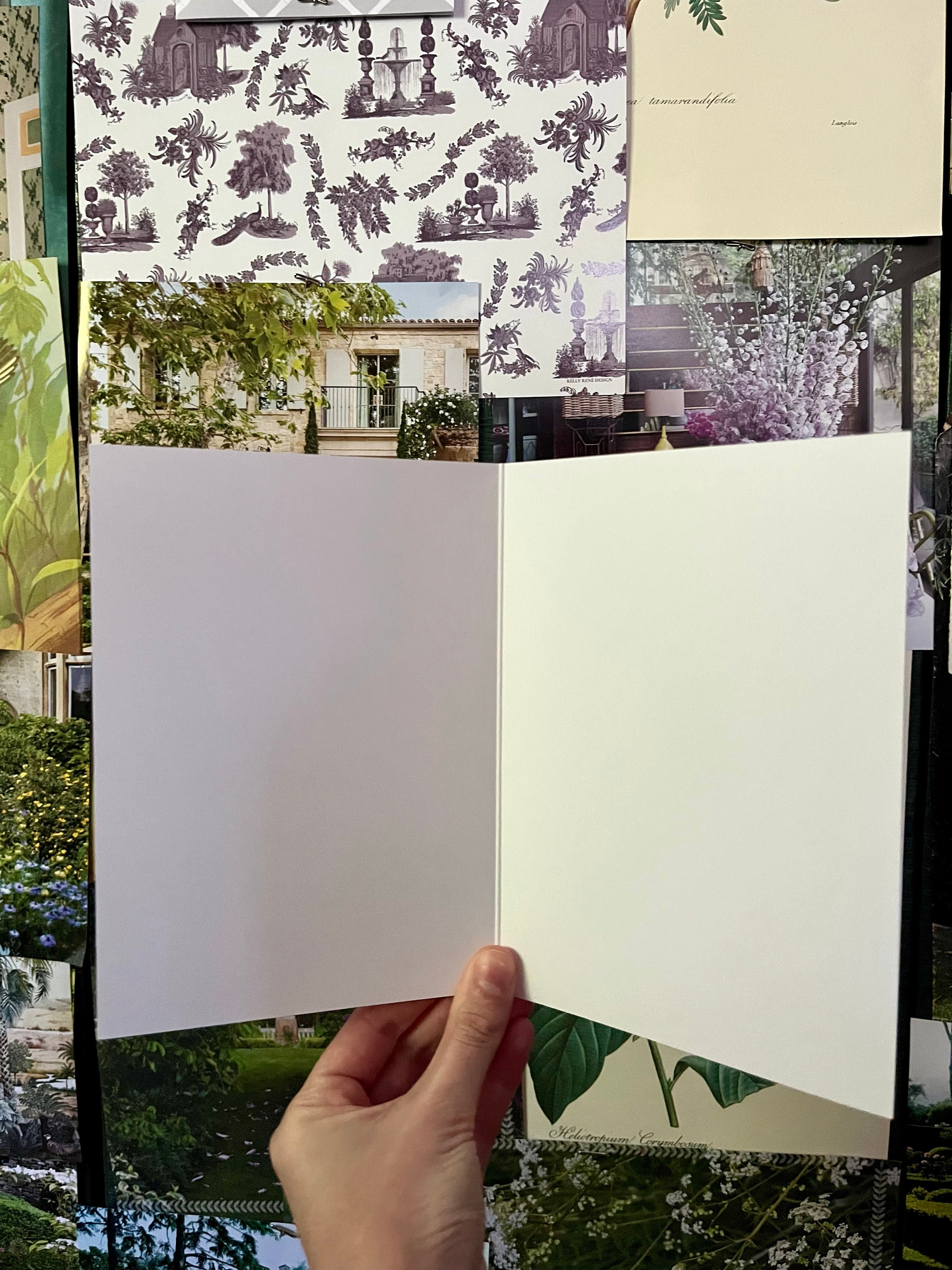Set of 8 Folded Cards Chinoiserie Floral Series With Lily of the Valley ...