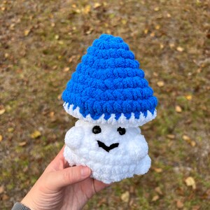 Mushroom Popper Crochet Plushie, Cute Plushie, Crochet Stuffed Animal, Mushroom Pop Plushie, Cute Mushroom