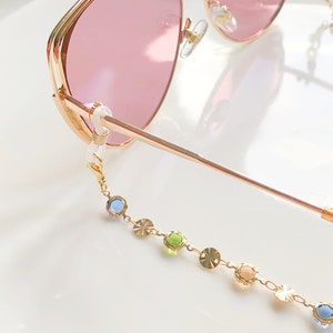 Zarte Brillenkette, Zarte Brillenkette, Brillenkette, Reiseaccessoire, Geschenk für Mutter, Valentines Geschenk für sie, Lanyard