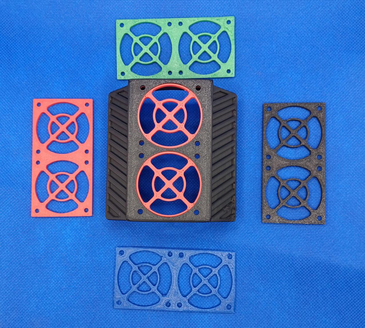 Ventola Motore 40mm Stampa 3D Per Traxxas X-Maxx 8S | Ricambio Custom Con Inserti Mirino