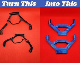 Soportes de parachoques - Superior/Inferior (Delantero y Trasero) - Compatible con Traxxas X-Maxx