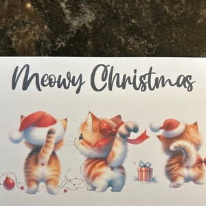 Carte de Noël miaou