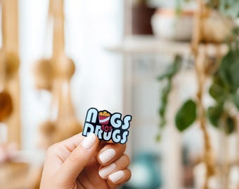 Nuts not Drugs Sticker//Vinyl Sticker//