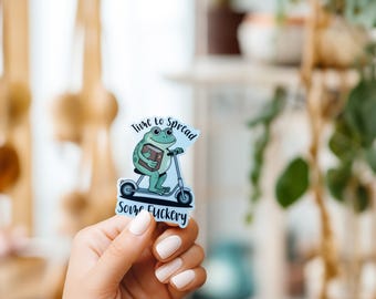 Time To Spread Some Fuckery Sticker//Vinyl Sticker//Waterproof sticker//Funny Sticker