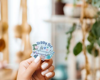 Hobby Hoe Sticker//Vinyl Sticker//Waterproof sticker//