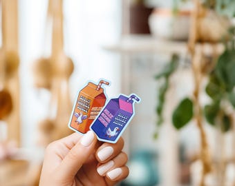 Silly Goose Juice Stickers//Vinyl Sticker//Set of 2