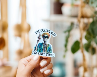 Skeleton Sticker//Vinyl Sticker//Waterproof sticker