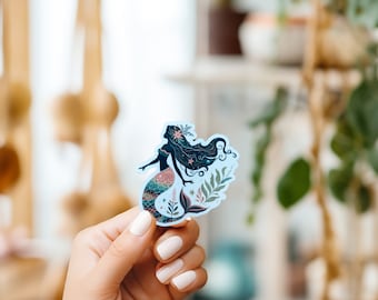 Mermaid Sticker//Vinyl Sticker//Waterproof sticker//