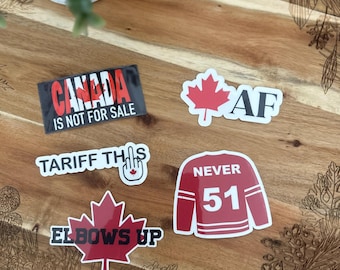 Canada 5 Sticker Bundle//Vinyl Sticker//