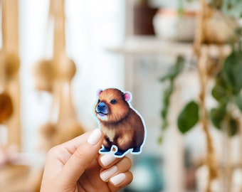 Capybara Sticker//Vinyl Sticker//Waterproof sticker