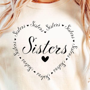 Schwestern SVG, Schwestern Herz SVG, große Schwester SVG, kleine Schwester SVG, Schwester SVG, Schwestern Shirt SVG, Schwester Squad SVG, Best Friends SVG, Png