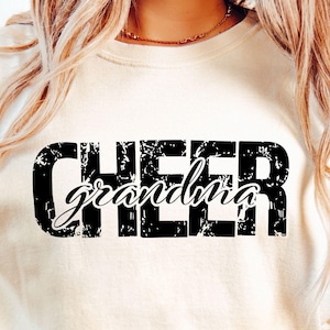 Cheer Grandma SVG-PNG, Cheer Grandma Shirt Svg, Cheer Svg, Distressed, Cheerleader Grandma Svg, Game Day, Cheer Shirt Svg, Cheerleading Svg