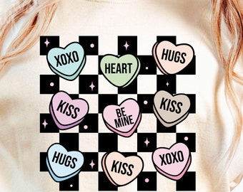Valentines Day Candy Heart SVG, Valentines Conversation Hearts Svg, Love Svg, Valentine Heart Svg, Valentines Candy Hearts Sublimation Png