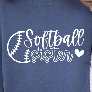 Soeur du softball SVG PNG, Svg de soeur de softball, Svg de soeur de softball, soeur de softball Svg de chemise, Svg de chemise de softball, Cheer Sister Svg, Svg du jour du match, Png
