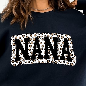 Nana PNG, Leopard Nana PNG, Nana Shirt Png, Nana Sublimation Design, Cheetah Print Png, Mother&#39;s Day Png, Nana Leopard Png, Best Nana Ever
