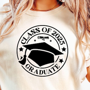 Clase de 2025 Graduado SVG, Senior 2025 Svg, Graduación 2025 Svg, Clase de 2025, Gorro de graduación Svg, Clase de 2025, Graduación Svg