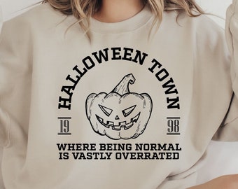 Halloweentown University Svg, Halloween Svg, Pumpkin Face Svg, Halloween Shirt Svg, Spooky Season Svg, Witch Svg, Retro Halloween Svg Png