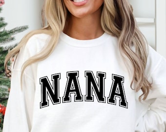 Nana SVG, Nana Varsity Svg, Nana Curved Svg, Nana Shirt Svg, Nana Life Svg, Nana Varsity Font Svg, Nana Png, Blessed Nana Svg, Nana Svg File