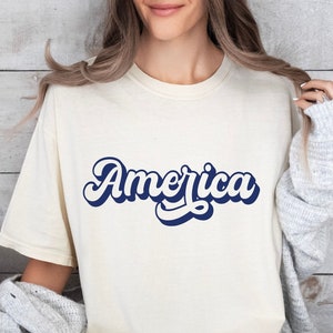 SVG PNG de América retro, Svg vintage del 4 de julio, Día de la Independencia del 4 de julio, Svg de EE. UU., Svg patriótico, Svg del Día de los Caídos, Svg estadounidense