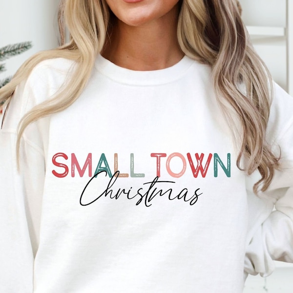 Small Town Christmas SVG, Christmas Vibes Svg, Merry Christmas Svg, Christmas Shirt Svg, Retro Christmas, Merry and Bright Svg,Christmas Svg