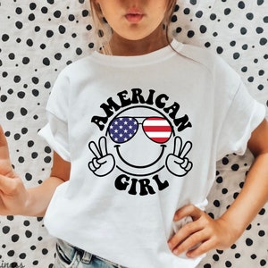 American Girl SVG, 4th of July SVG, Fourth Of July Svg, Patriotic Shirt Svg, American Babe Svg, Independence day Svg, American Girl Png